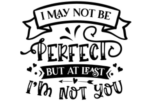 I May Not Be Perfect, But at Least I'm Not You: A Playful Affirmation