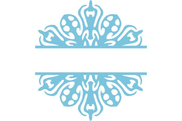 Stylized Blue Floral Design