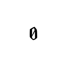 A Solid Black Logo on a White Background