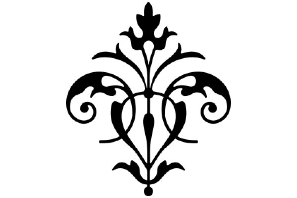Elegant Black Floral Design