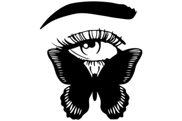 A Silhouette of a Butterfly and an Eye, Embodying the Beauty of Nature and the Power of Observation.