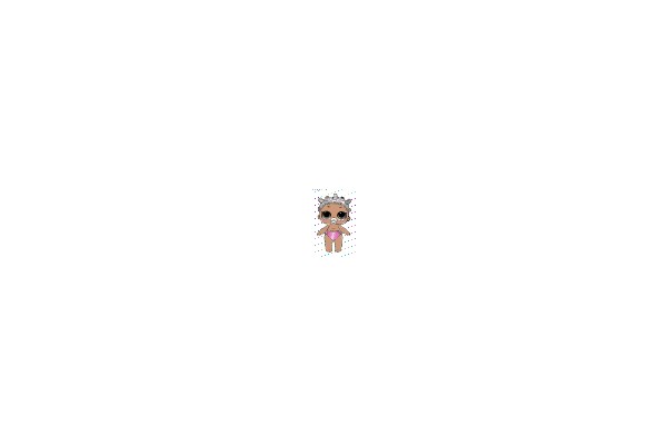 Stylish Baby with Pink Swimsuit and Crown
