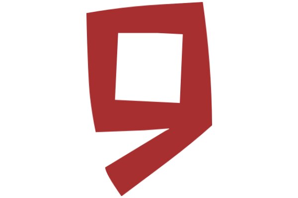 Digital Art: A Red Abstract Shape