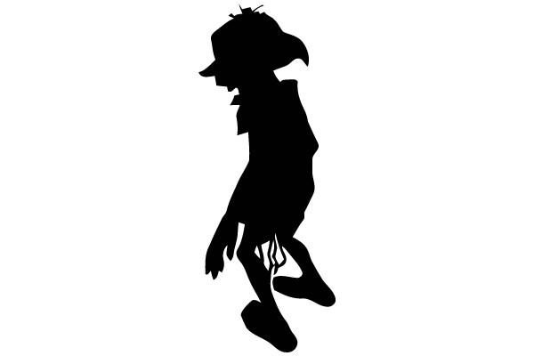 Silhouette of a Character in Motion
