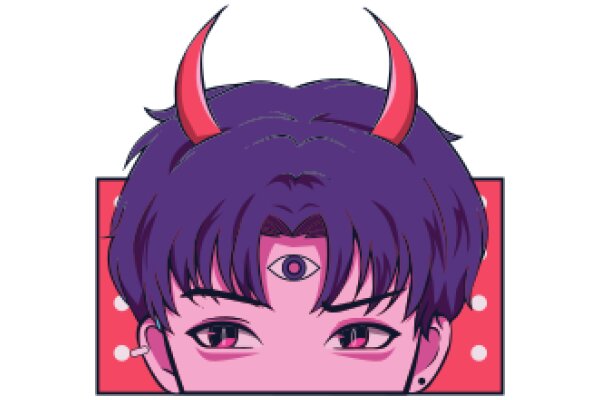 Vivid Visions: A Stylized Portrait of a Character with a Unique Twist