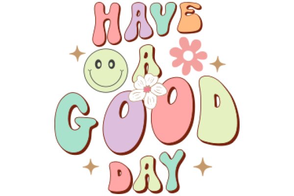 Celebrate Good Day with a Smile: A Colorful Affirmation Poster