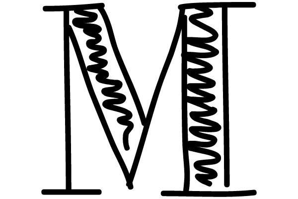 Spiral Letter M