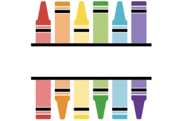 A Colorful Display of Crayons and Markers