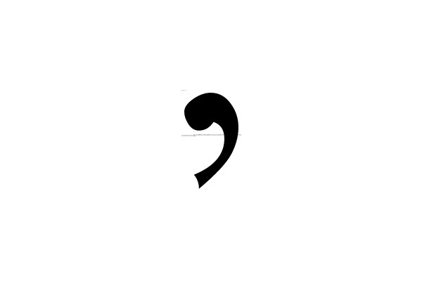 Black Cursive Number 3