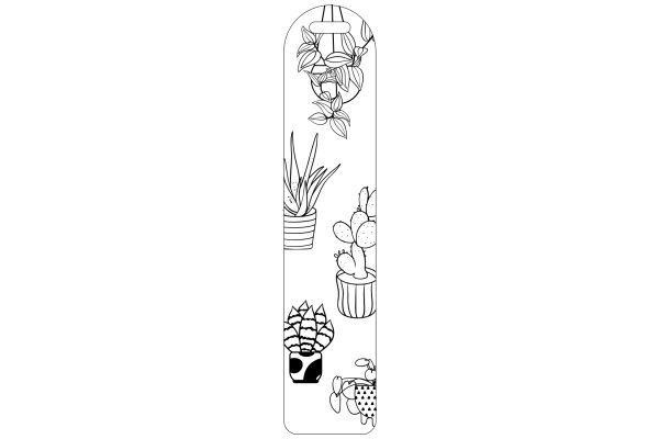 A Whimsical Display of Plants and Flowers on a Wall Decoration