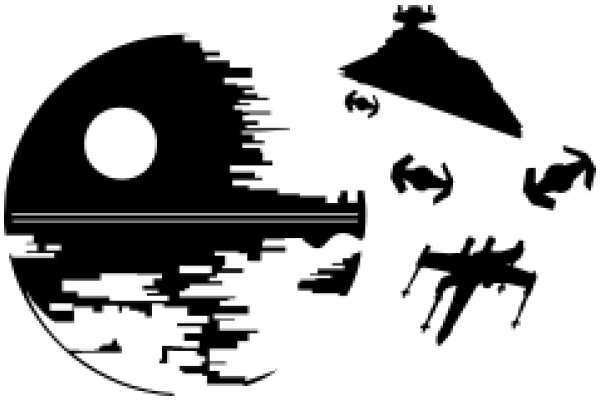 A Star Wars-themed Silhouette Artwork