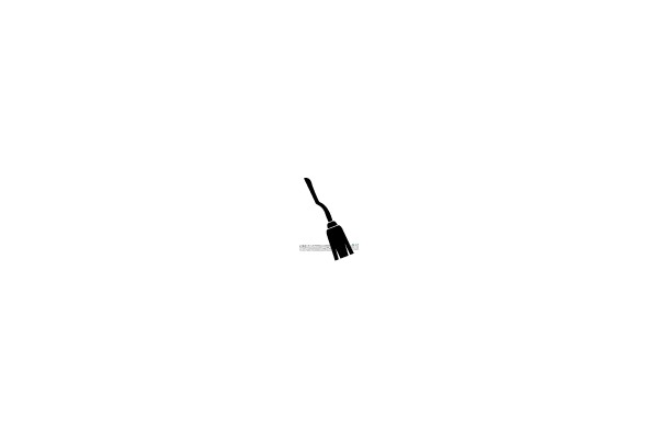 A Simple Line Drawing of a Broom