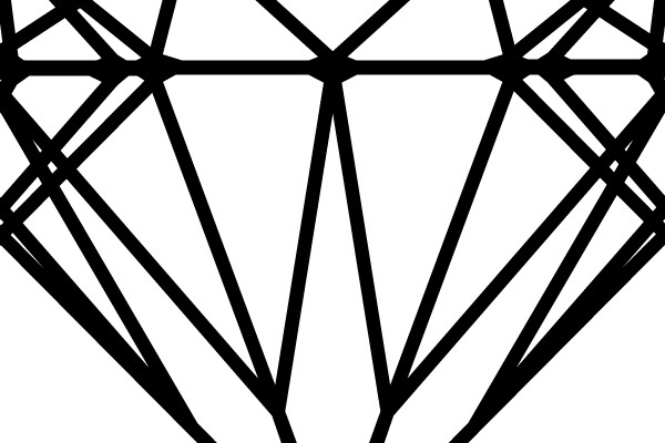 Stylized Diamond Logo: A Minimalist Approach to Branding