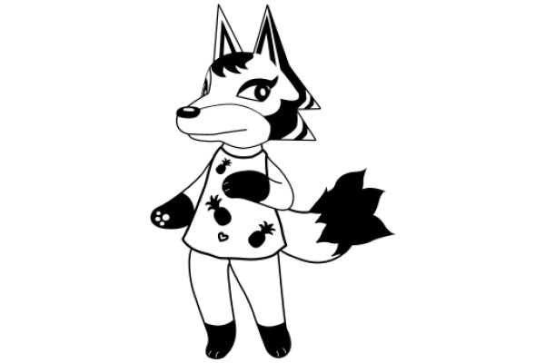 A Whimsical Cartoon of a Fox-like Character