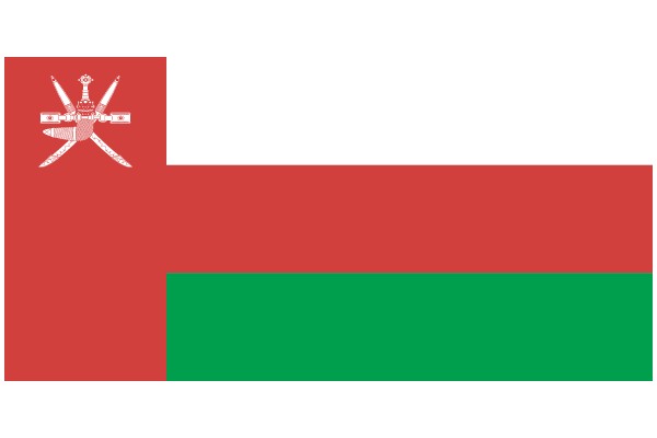 Vibrant Flag Design with Red, Green, and White Colors