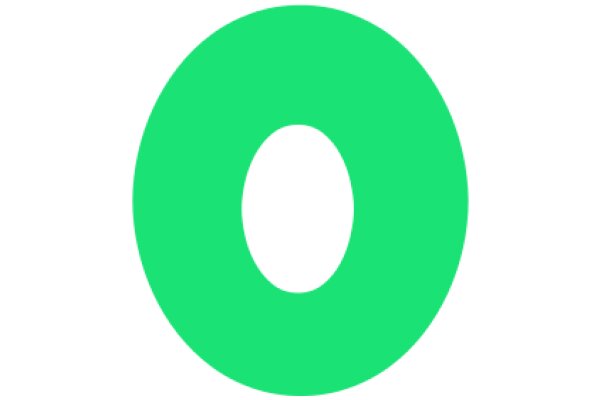 Vibrant Green Oval: A Simple yet Striking Design