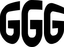 Giant Black G's on a White Background