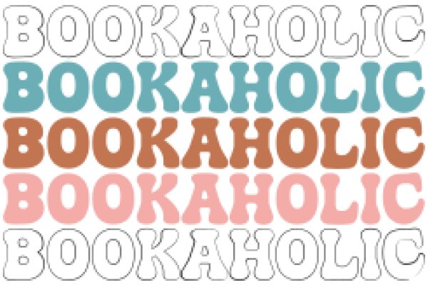 A Colorful Display of the Word 'Bookaholic' in Different Fonts and Colors