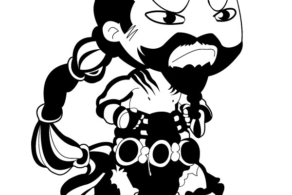 Guardian's Resolve: The Determined Warrior