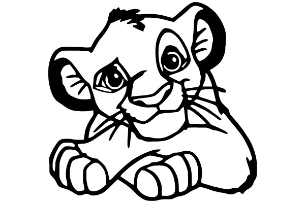 Lion Cub Coloring Page