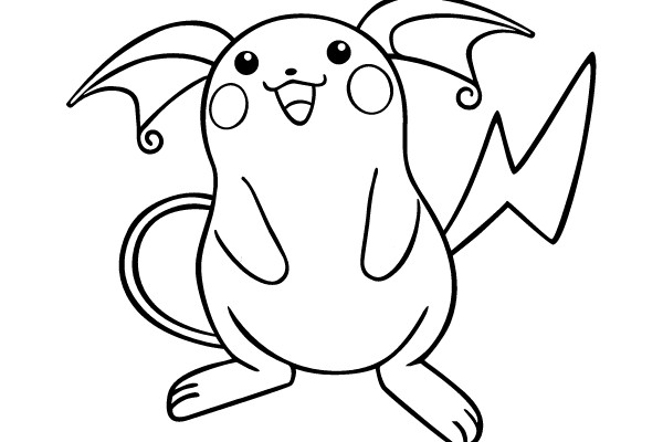 Pikachu Coloring Page