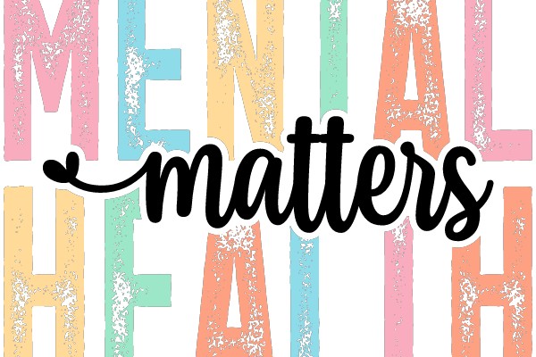 Vibrant Words: A Colorful Display of Mental Health Awareness