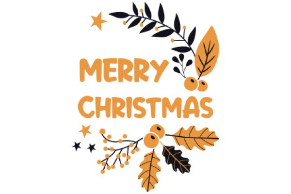 Merry Christmas: A Festive Greeting with a Touch of Nature's Beauty