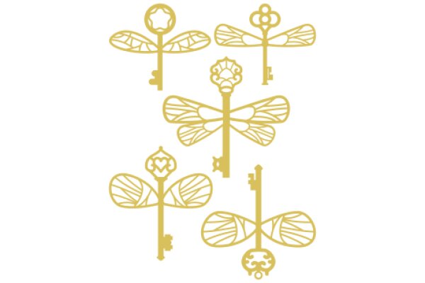 A Collection of Gold Keys and Insects, Symbolizing Unlocking Potential