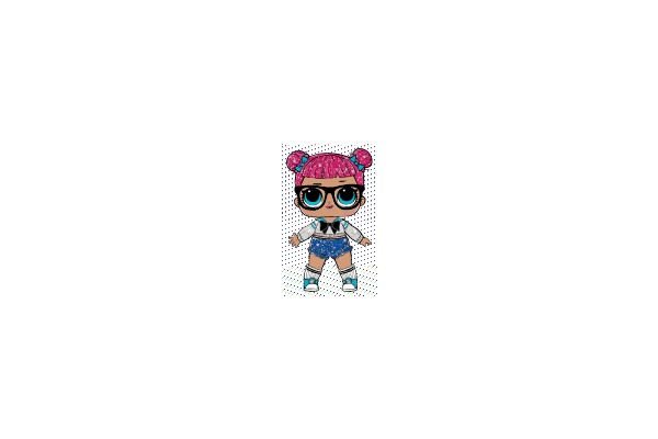 Fashionable Doll with Pink Hair