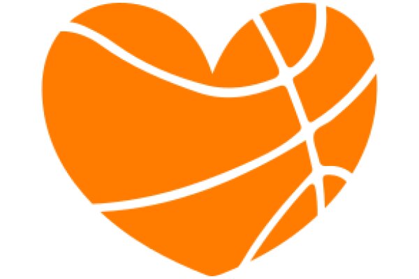 Vibrant Orange Basketball Logo