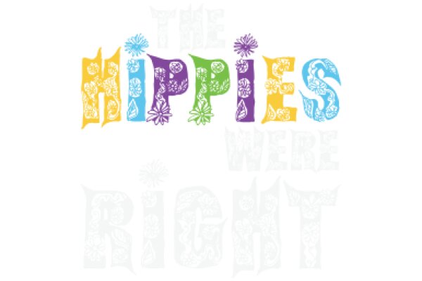 Colorful Flower Art: A Vibrant Display of Hippie Spirit