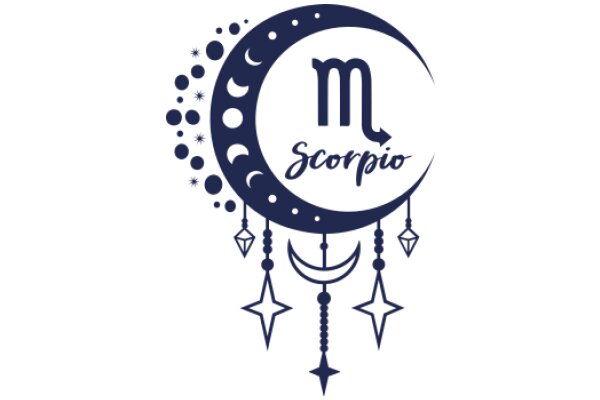 Stylized Logo for a Brand Called 'Scorpio' with Astrological Elements
