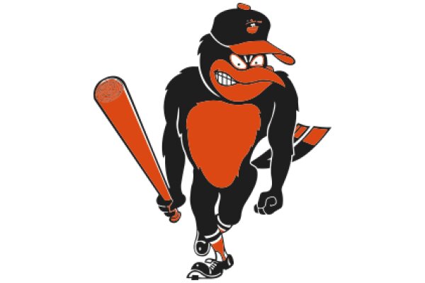 The Angry Bird: A Cartoon Character with a Bat and a Baseball Cap