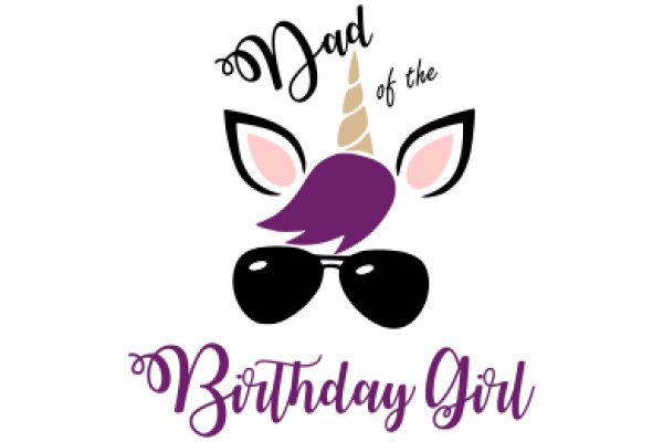 Celebrating Dad's Birthday with a Unique Twist: A Purple Unicorn with Sunglasses!