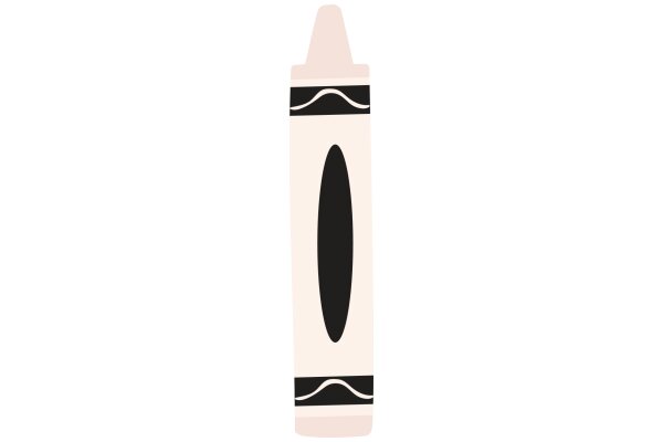 A Simple, Stylized Illustration of a Crayon