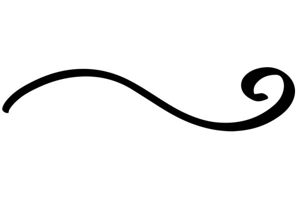 Simplicity in Design: A Black Swirl Logo