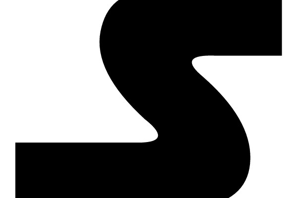 S-Shaped Black Arrow