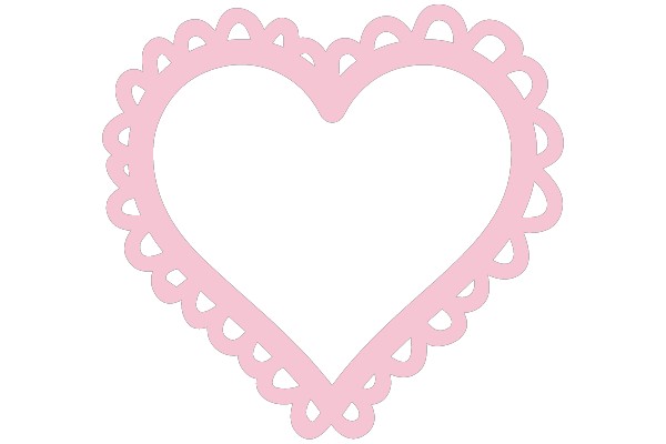 Pink Heart Outline