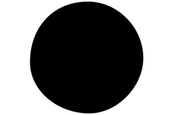 A Solid Black Circle on a White Background