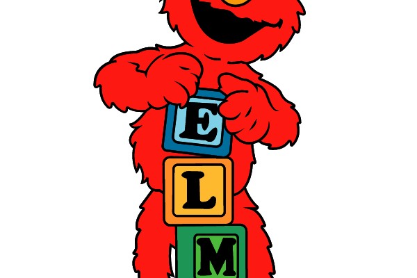 Elmo and Letters Blocks