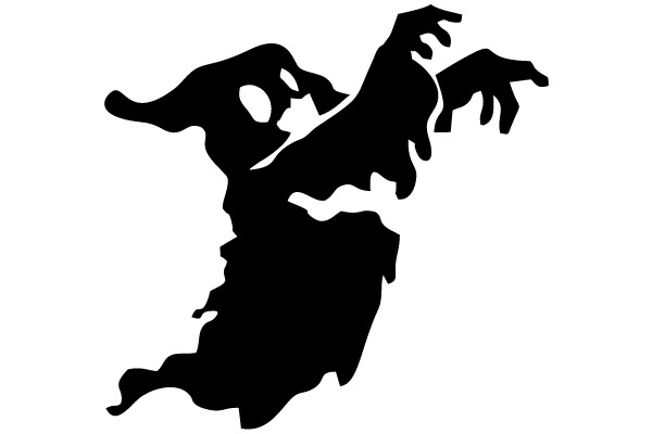 Flying Ghost Silhouette