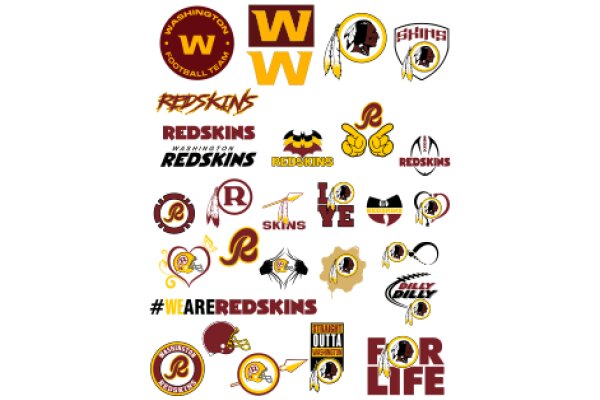A Collection of Washington Football Team Logos and Symbols