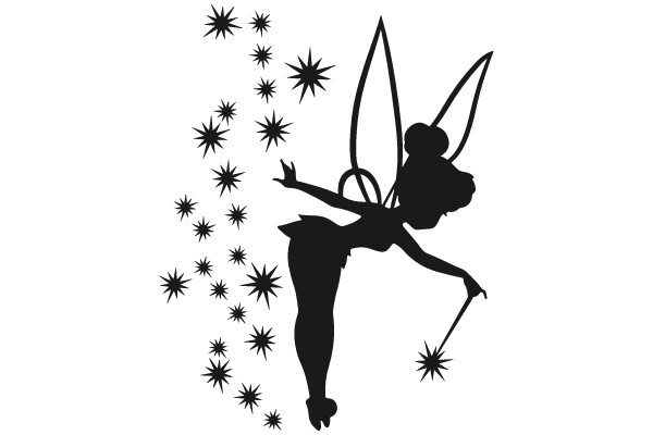 Magical Sparkle: The Enchanting Silhouette of a Fairy