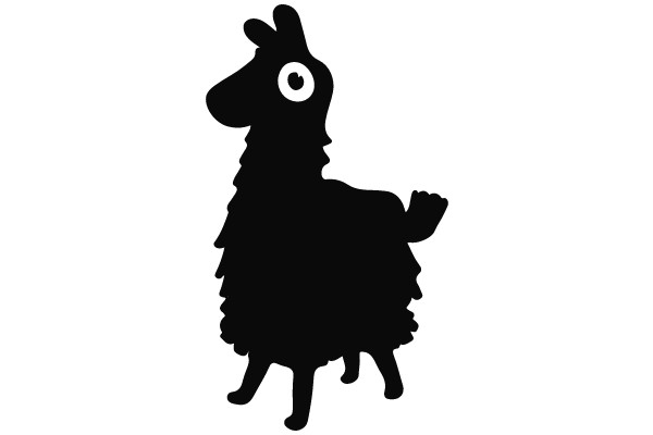 Enigmatic Silhouette: The Mysterious Gaze of the Llama