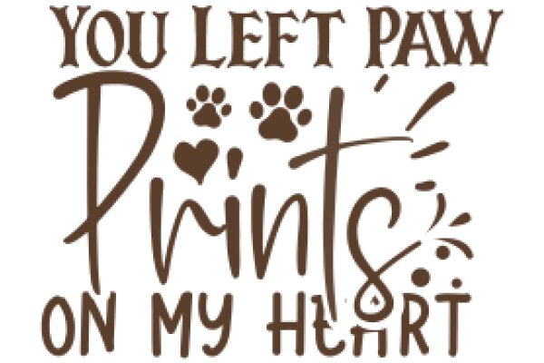A Heartfelt Farewell: A Dog's Paw Prints on a Sign of Love and Loss