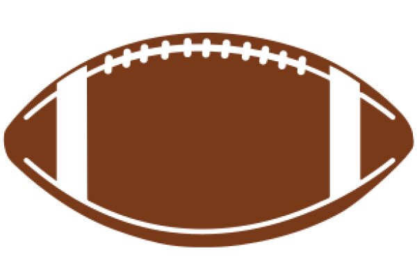 A Blurred Football Icon on a White Background