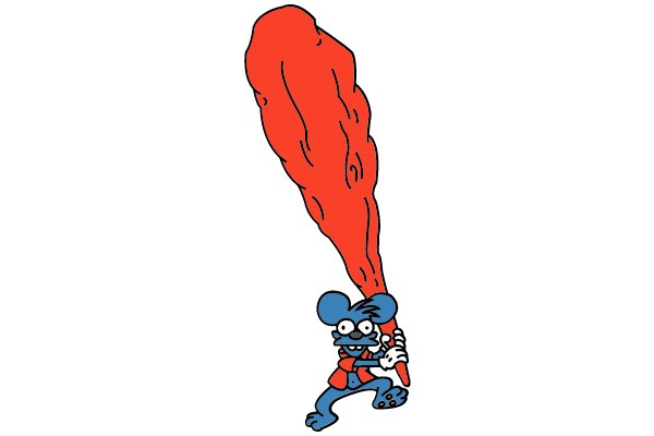 Mouse with Red Paddle