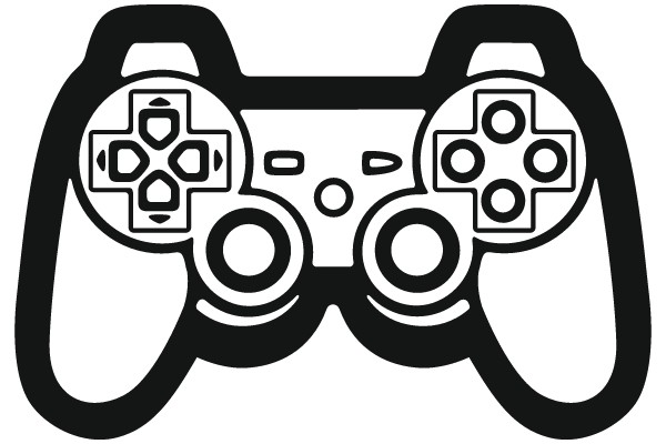 Classic Gaming Controller Clip Art