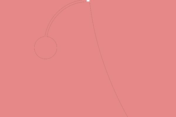 A Pink Heart with a Cloud and a Smiley Face