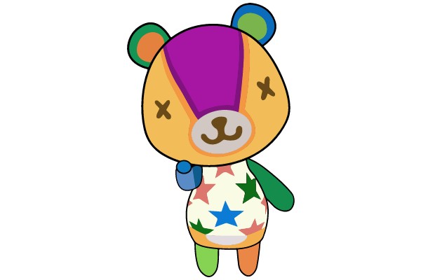 Colorful Cartoon Bear